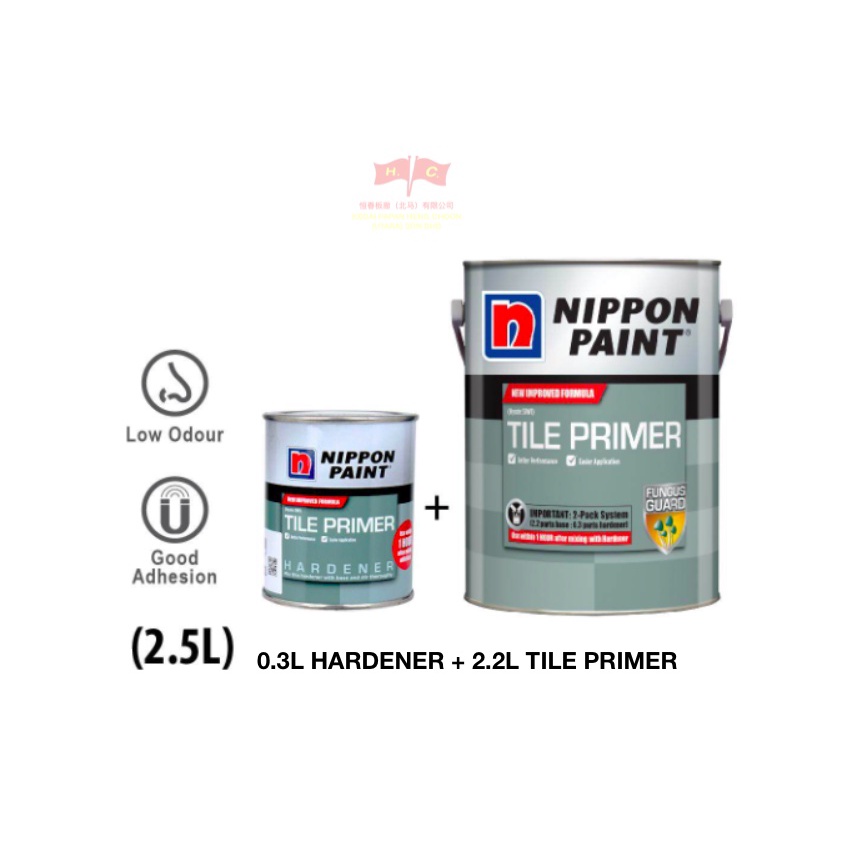 L Nippon Paint Hycote Tile Primer Undercoat For Tiles Epoxy Hardener