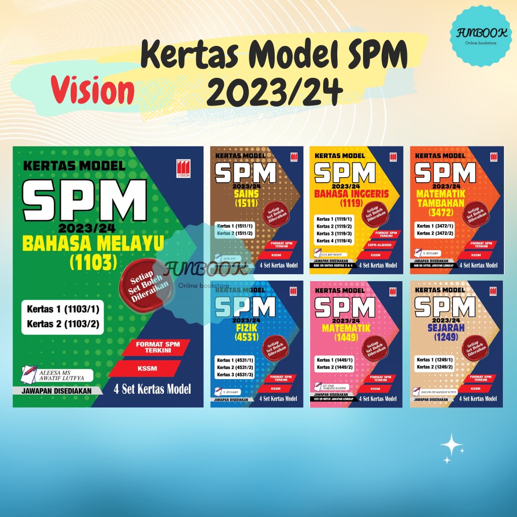 FUNBOOK Vision Kertas Model SPM Edisi 2023 24 Tingkatan 4 5 4