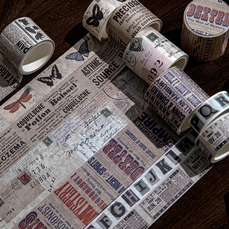 Journamm 15 20 30 40mm 3m Vintage Newspaper Washi Tapes Decor Junk