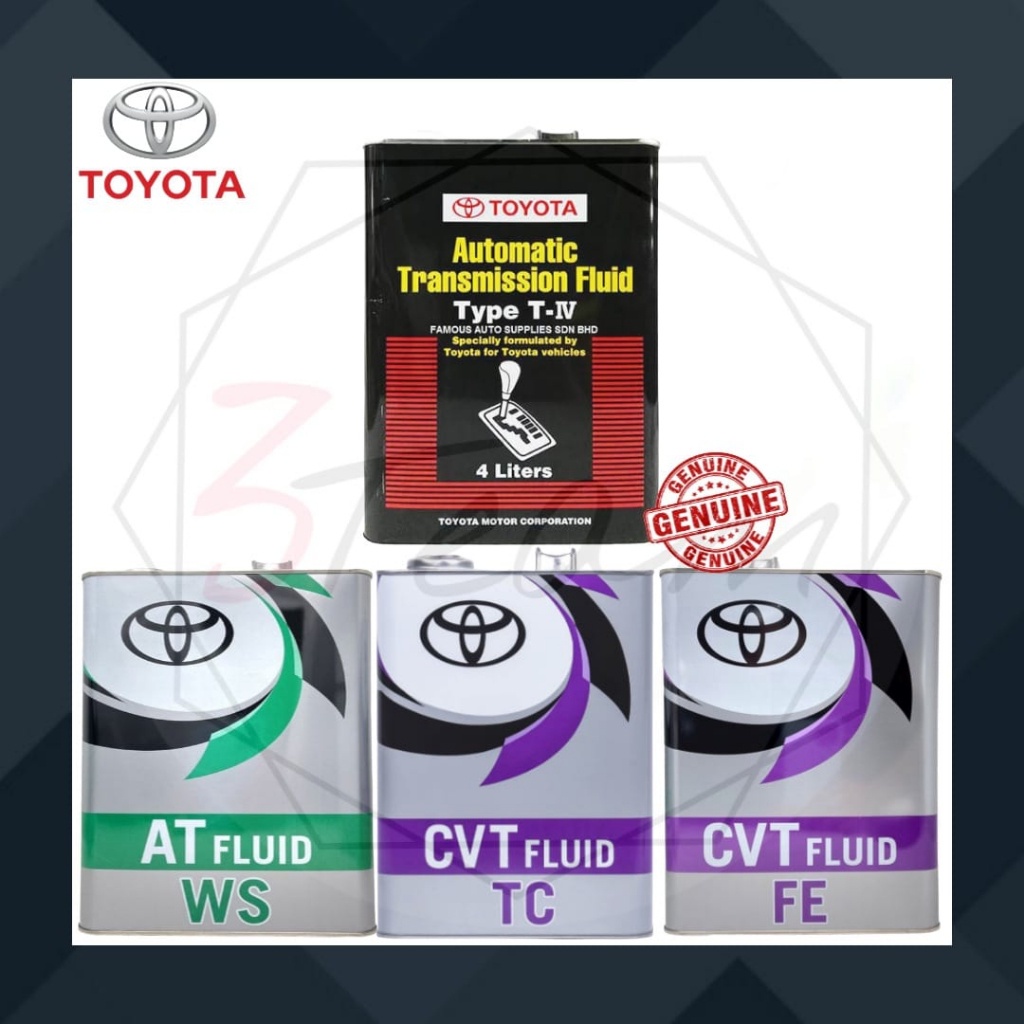 Toyota Automatic Fluid Type T Iv Litre Ws Atf Litre Cvt