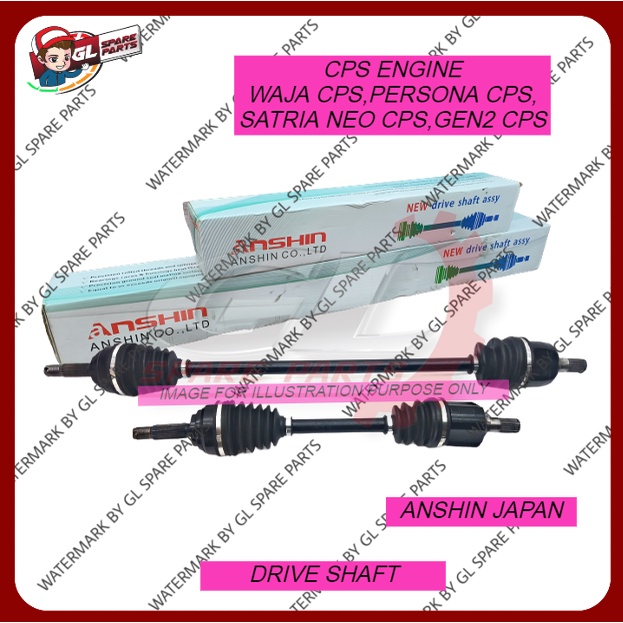 Anshin Japan Drive Shaft Cps Engine Proton Gen Cps Waja Cps