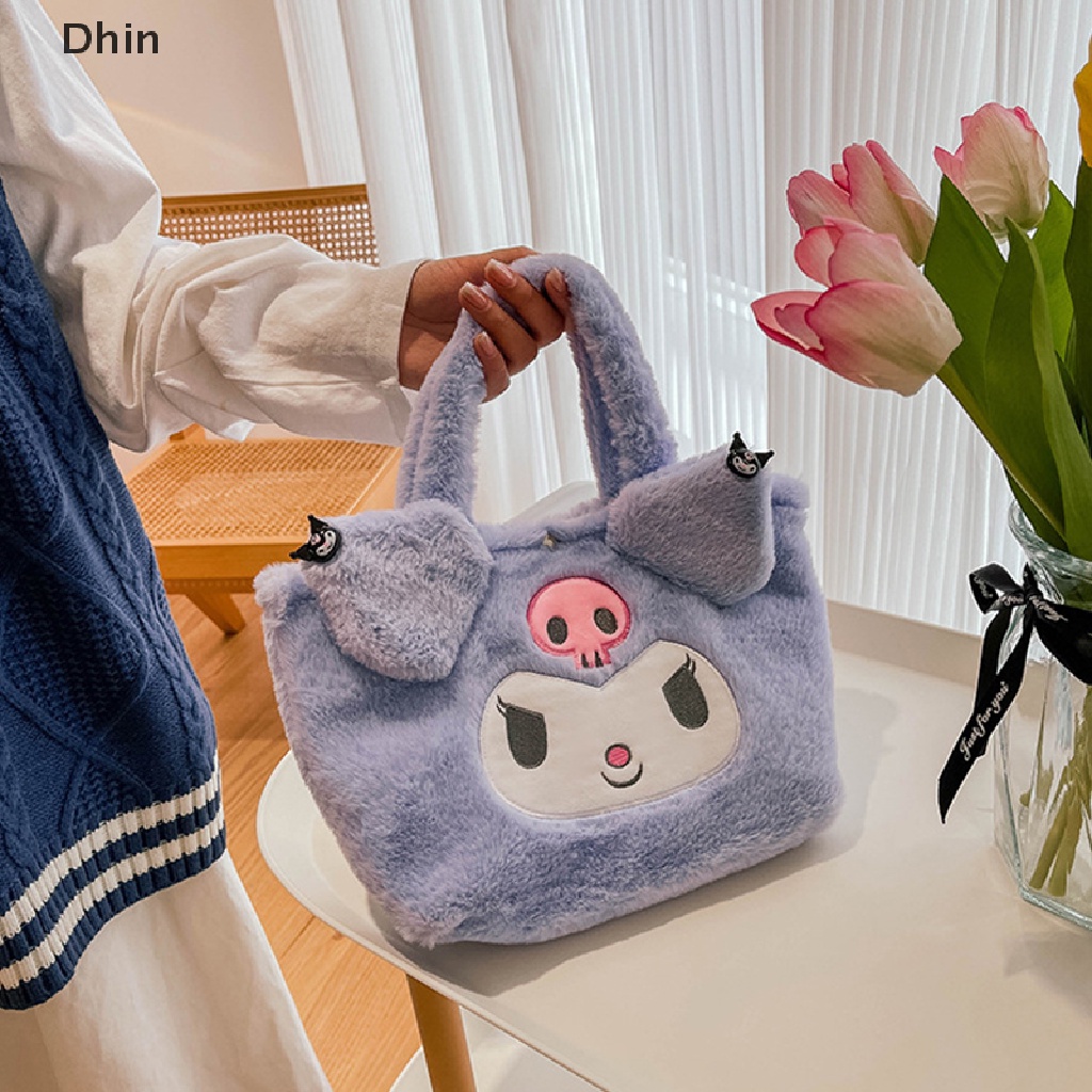 Dhin Kawaii Cinnamoroll Sanrio Plush Bag My Melody Anime Handbags