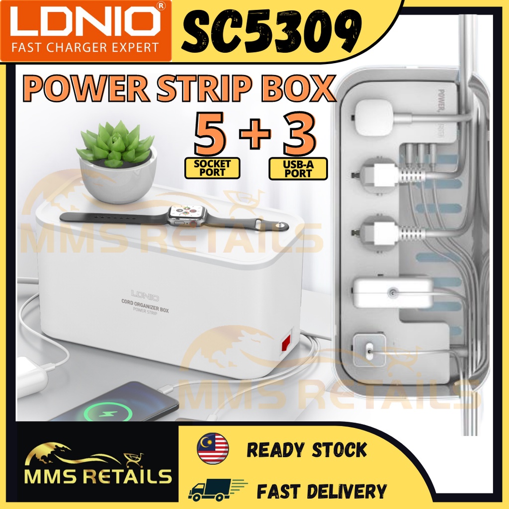 Ldnio Sc Management Power Strip Box Extension Socket Port Usb