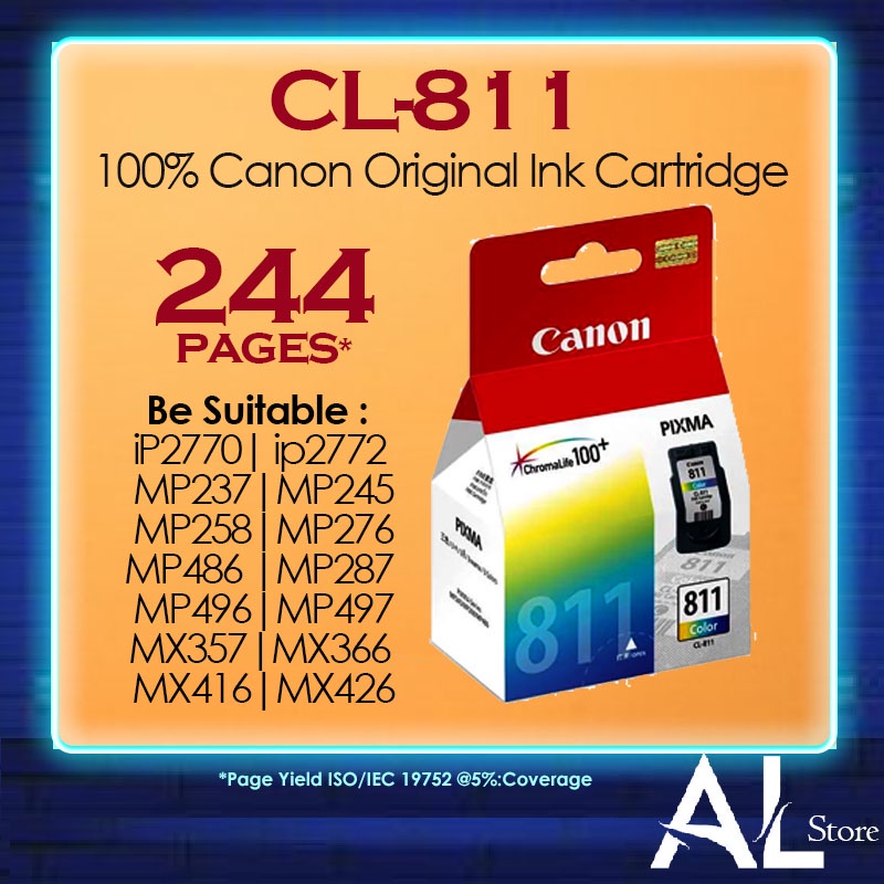 Canon Original Genuine PG810 PG 810 XL Black CL811 CL 811 XL Color