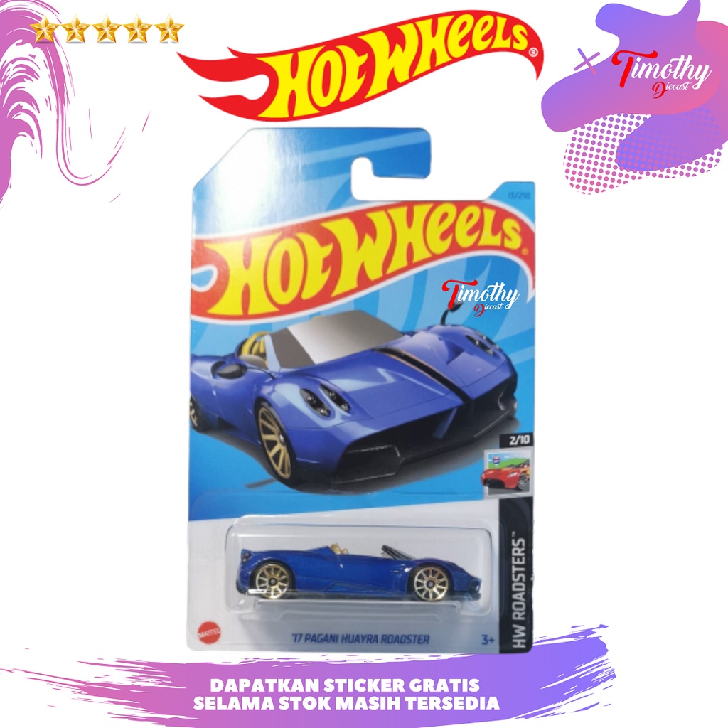 Hot Wheels Pagani Huayra Roadster Blue Shopee Malaysia