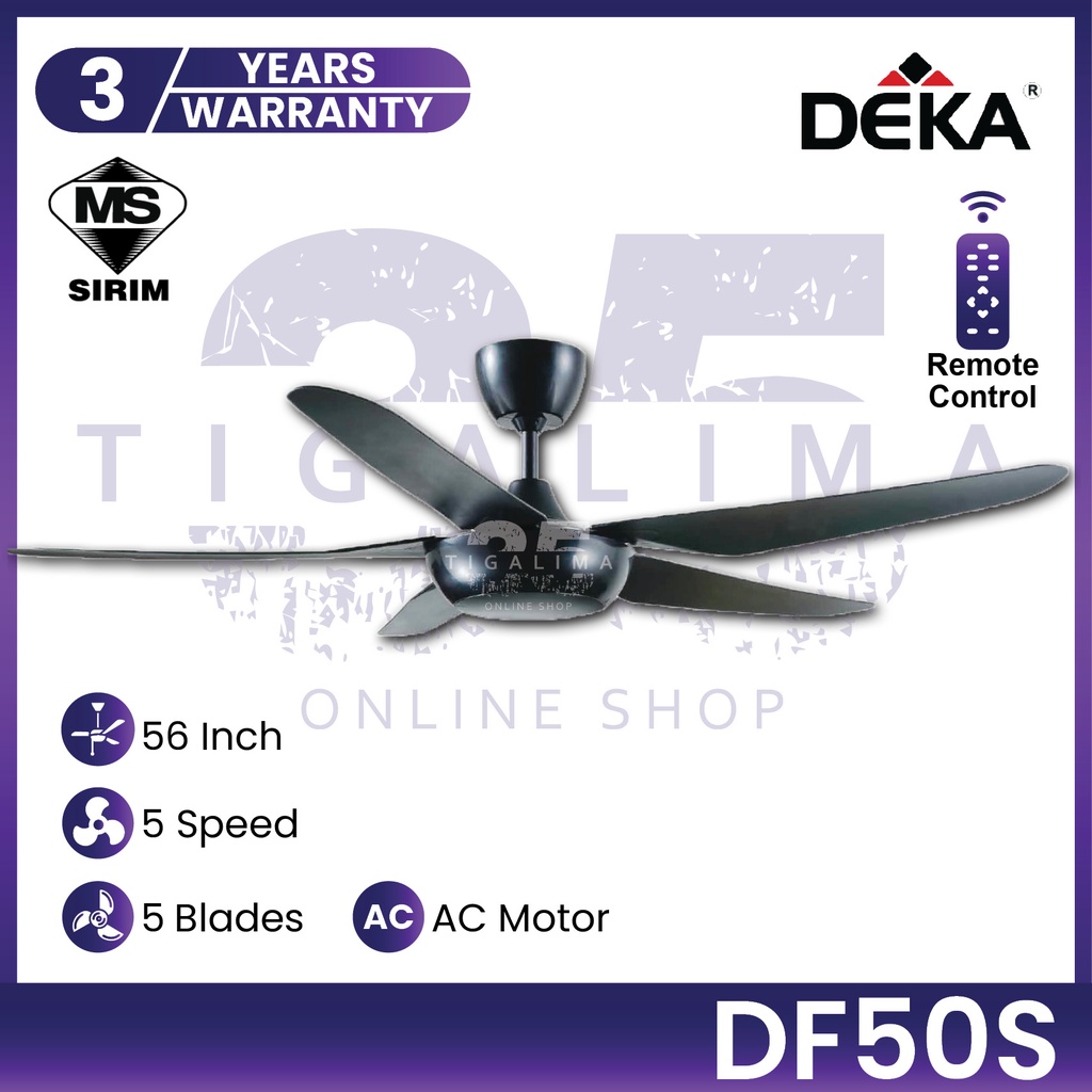 Deka Df S Fanzo Storm Inch Blades Speed Ac Motor With Remote