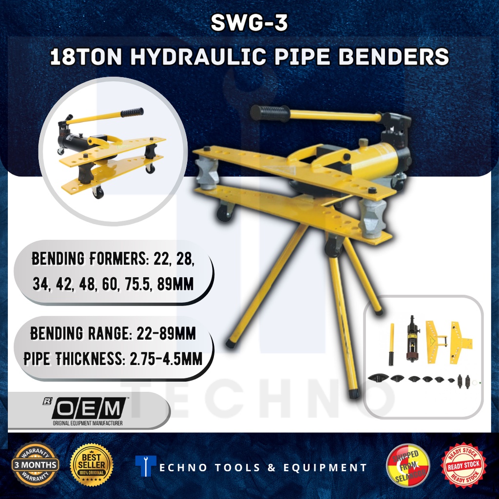 SWG 3 Hydraulic Pipe Bender Machine 1 2 3 Shopee Malaysia