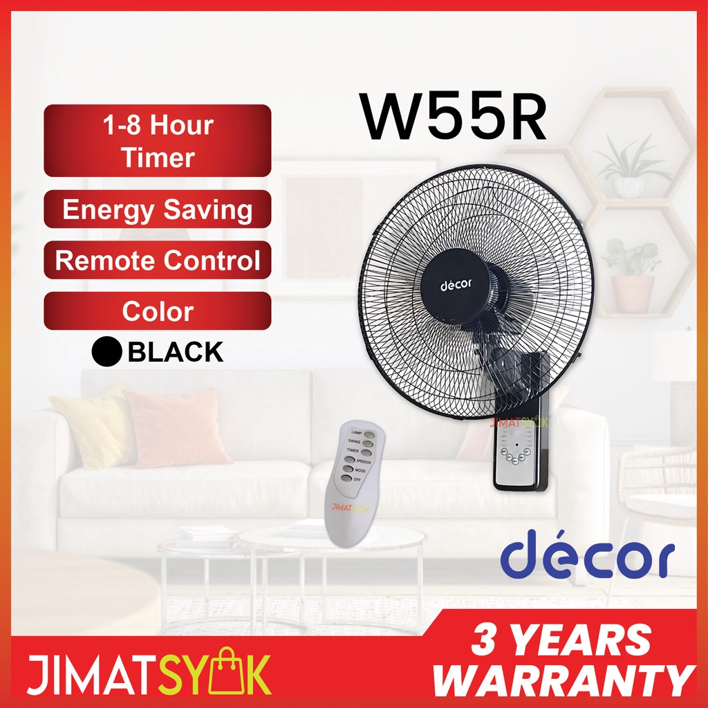 Deka Wall Fan Wf R Wf Inch Pull String Remote Control Auto Fan