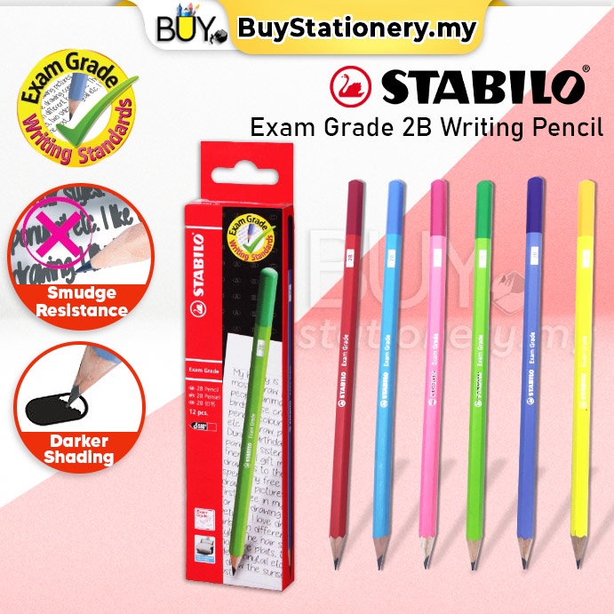 Stabilo 2B Exam Grade Graphite Pencil 288G 12 12s Box Sketching