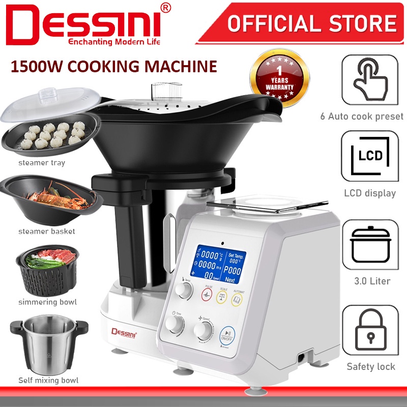 Dessini Italy Automatic Smart Cooking Robot Machine Rice Cooker Steamer