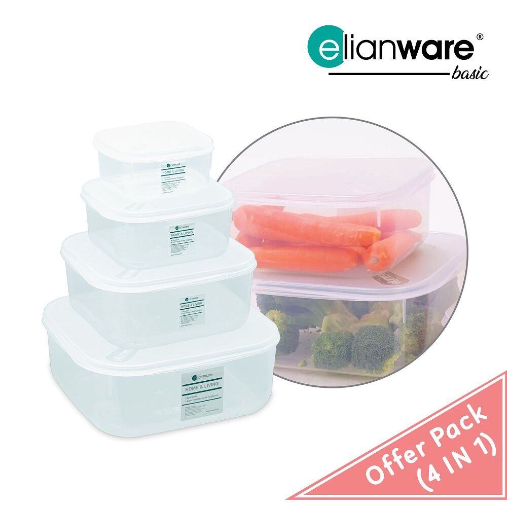 Elianware Pcs Airtight Food Keeper Stackable Freezer Storage