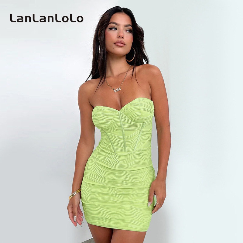 Lanlanlolo Women S Solid Color Off Shoulder Sexy Corset Slim