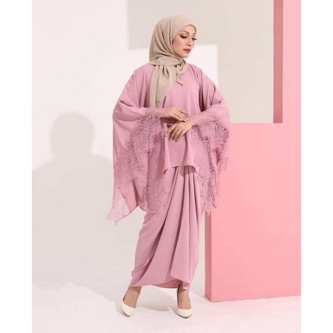 HOT PRODUK KAFTAN LACE KAIN INSTANT PARIO READY STOCK Shopee Malaysia