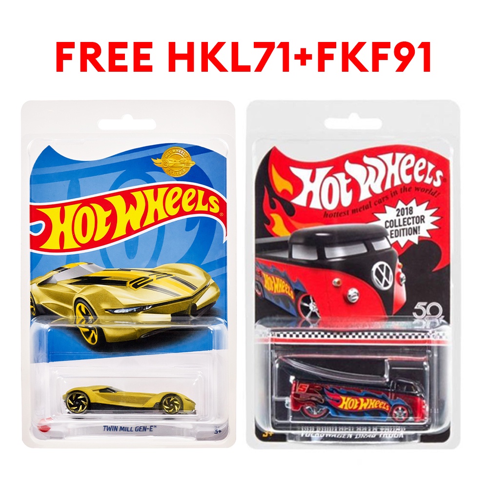 Free Gift Hot Wheels Twin Mill Gen E International Gold Edition Hot