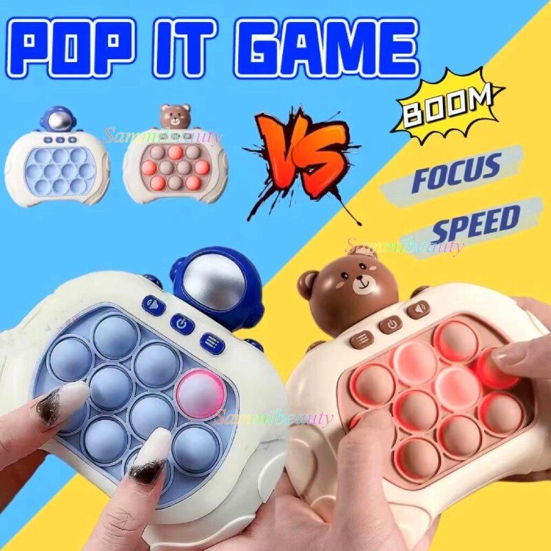 Quick Push Game Console Electronic Speed Push Through Pop It Game