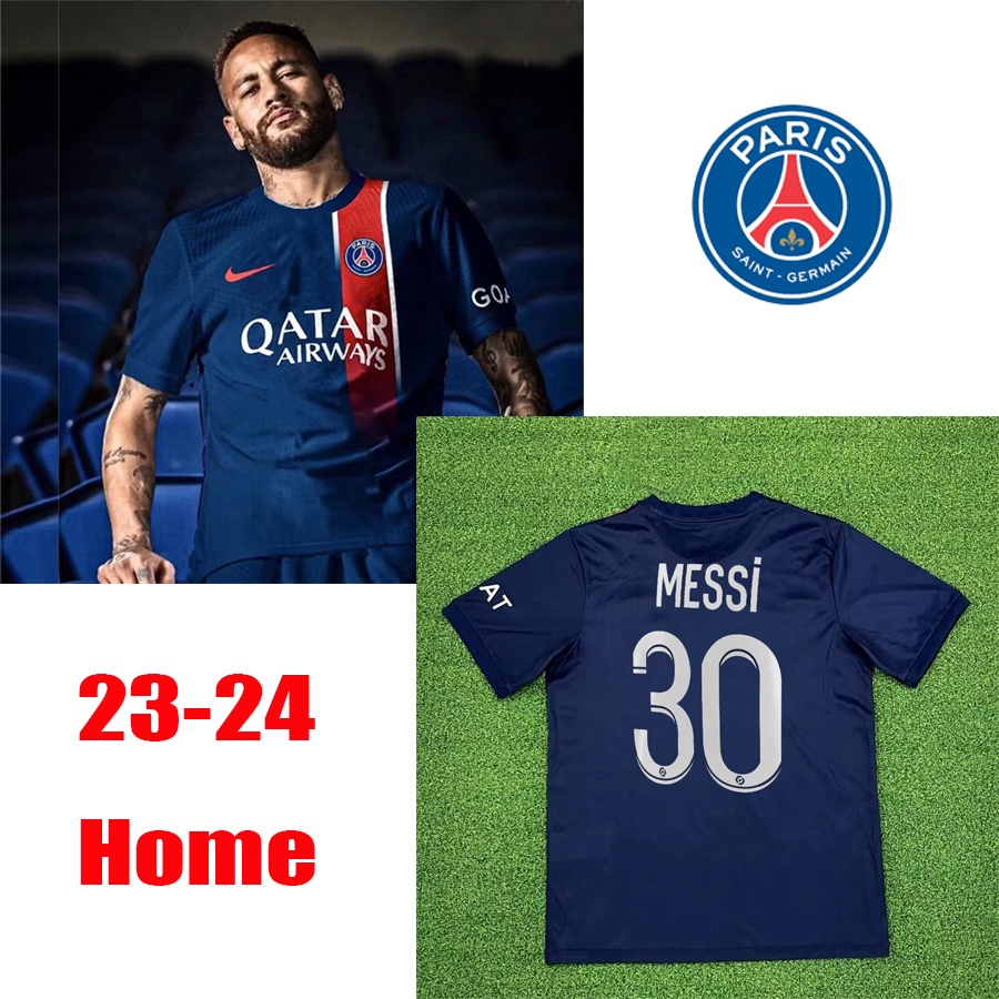 Adult 23 24 Paris Home Soccer Jersey MBAPPE MESSi NEYMAR JR SERGIO