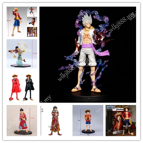 One Piece Luffy Change Face Anime Articulado Action Figure Model Dolls