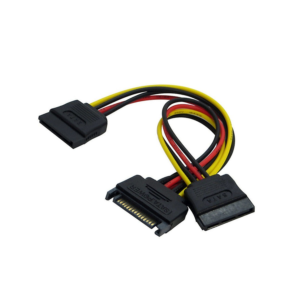 Sata Power Splitter Cable Pin Sata Male To Dual Female Power Cable