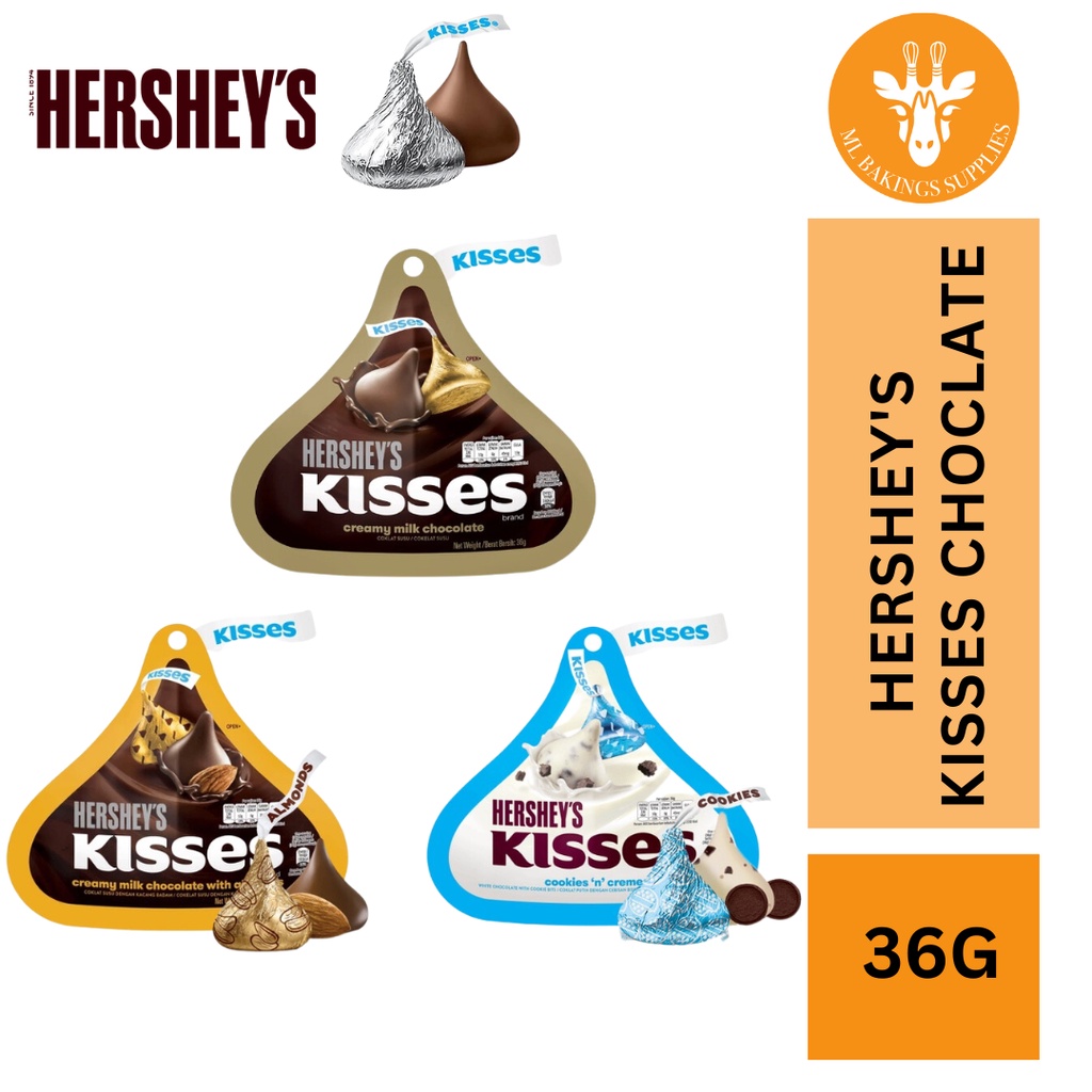 Ready Stock G Hershey S Kisses Chocolate Cookies N Creme Milk