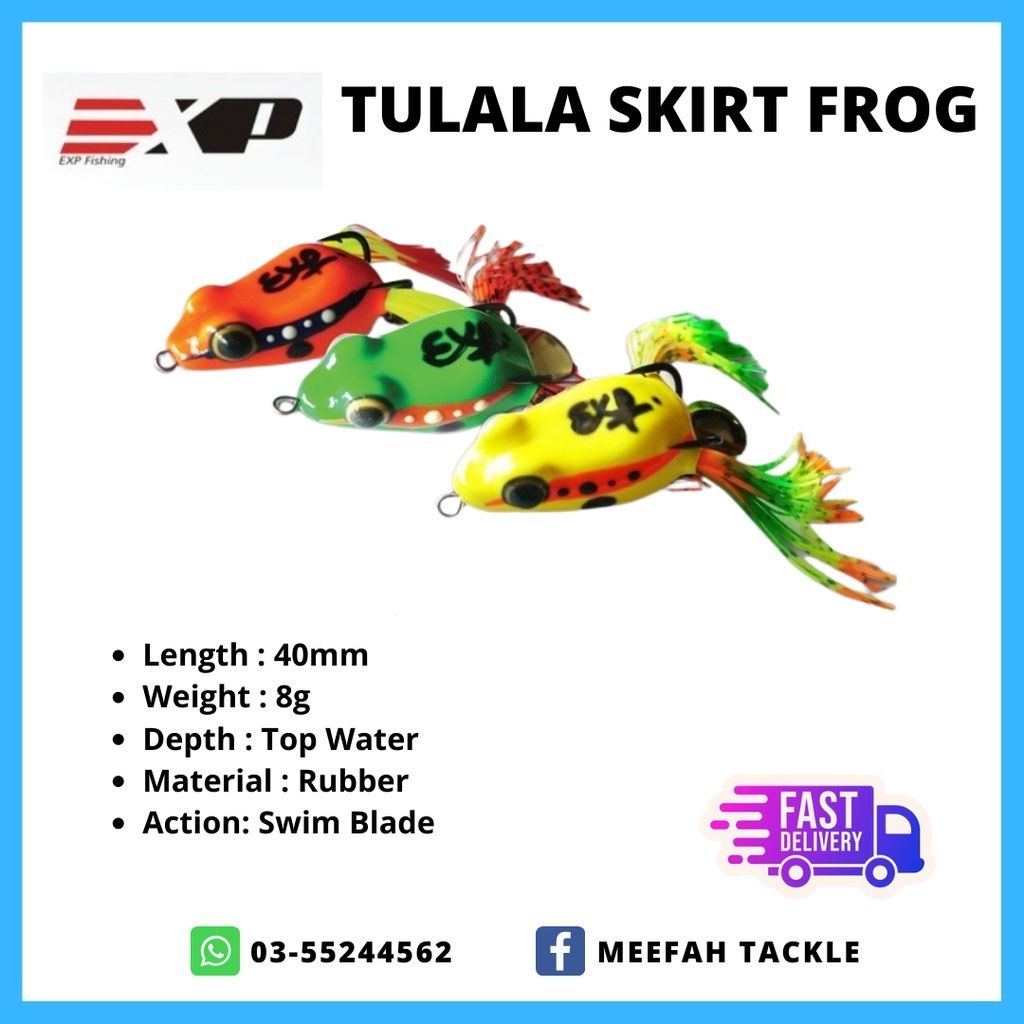 Exp Fishing Tulala Skirt Snakehead Lure Mm G Soft Rubber Frog