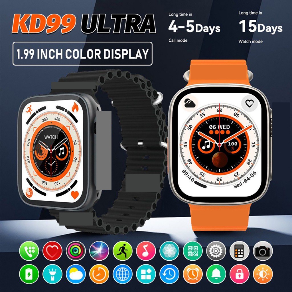 Watch New Ultra Mm Series Smartwatch Male Bluetooth Call Kd