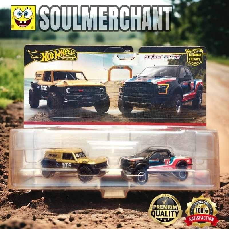 Hot Wheels Premium Pack Ford Bronco R Ford F Raptor Shopee