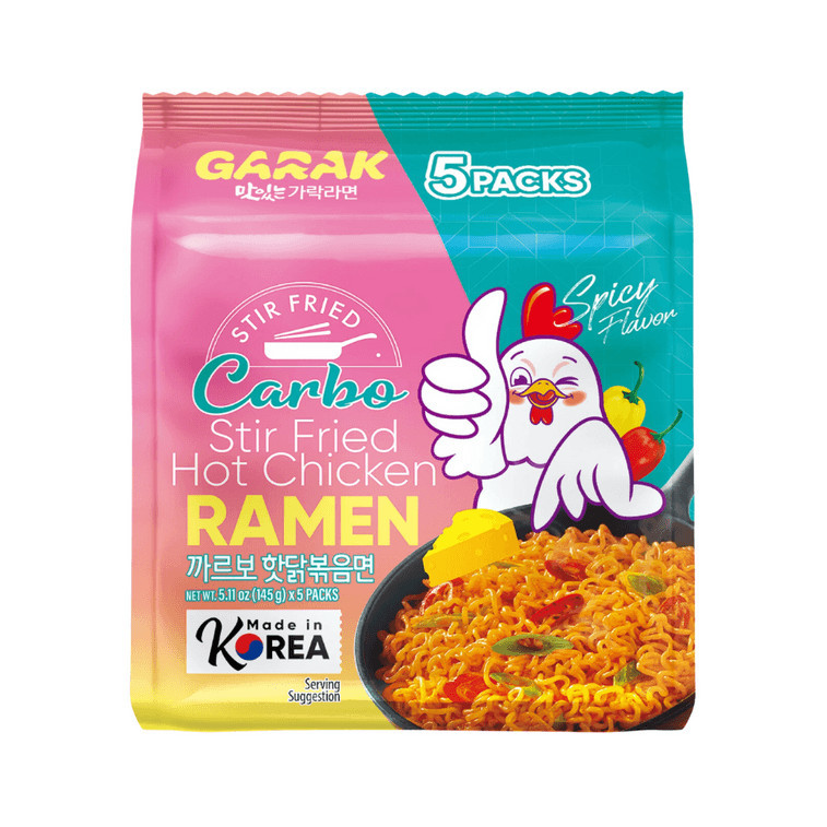 GARAK Carbo Hot Chicken Flavor Stir Fried Ramen Shopee Malaysia