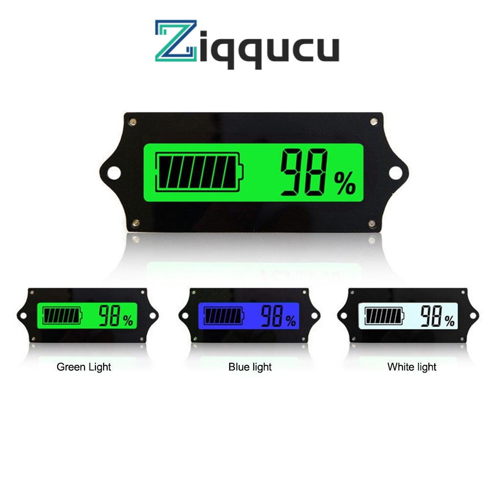 Ziqqucu Battery Capacity Indicator Golf Cart Voltage Meter With Lcd