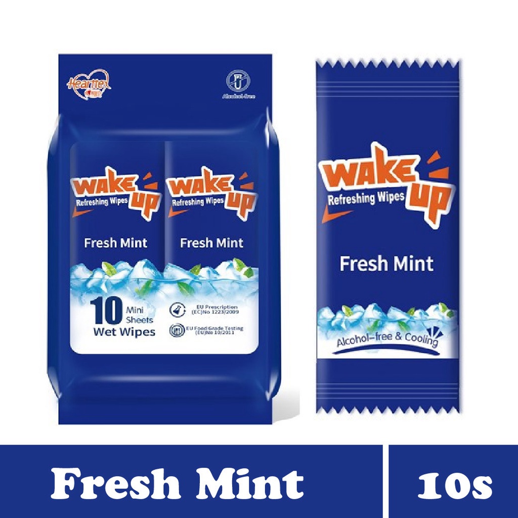 Hearttex Ice Cool Wake Up Refreshing Wipes 10 Sheets X 1 Pack Shopee