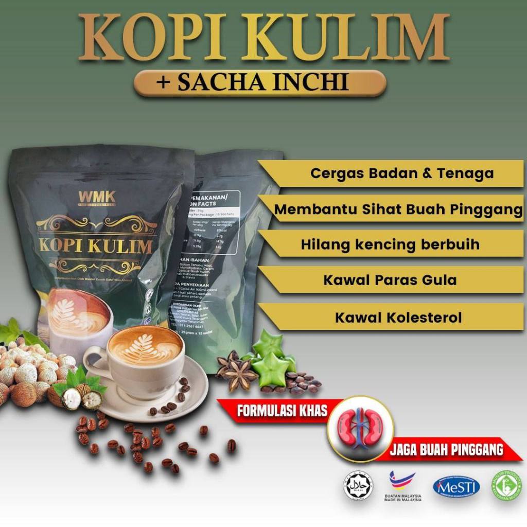 Kopi Kulim Gabungan Sacha Inci Ashwaganda Diformulasikan Untuk