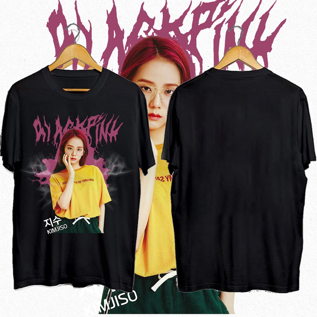 Oversized Jisoo Blackpink T Shirt S Xl Shopee Malaysia