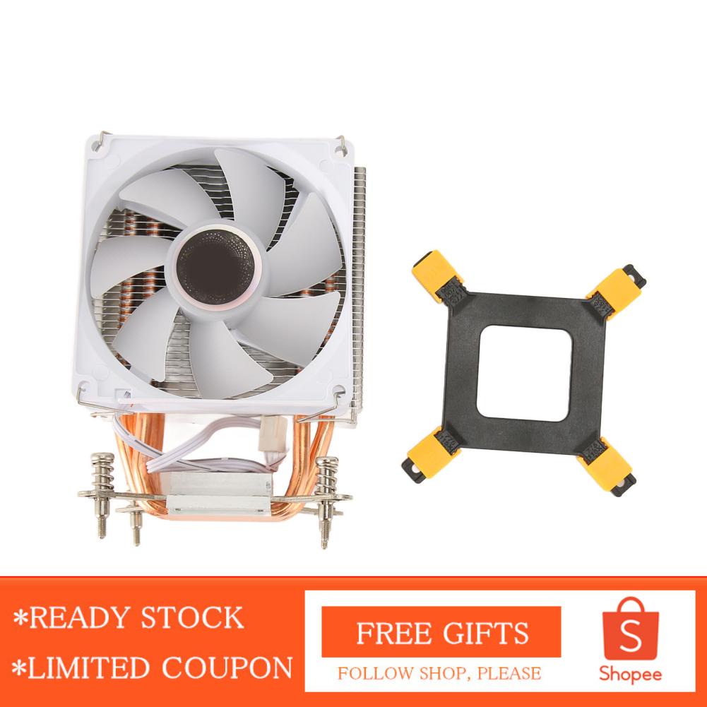 Alwaysonline 9CM CPU Cooler 6 Copper Heat Pipes Colorful Lighting