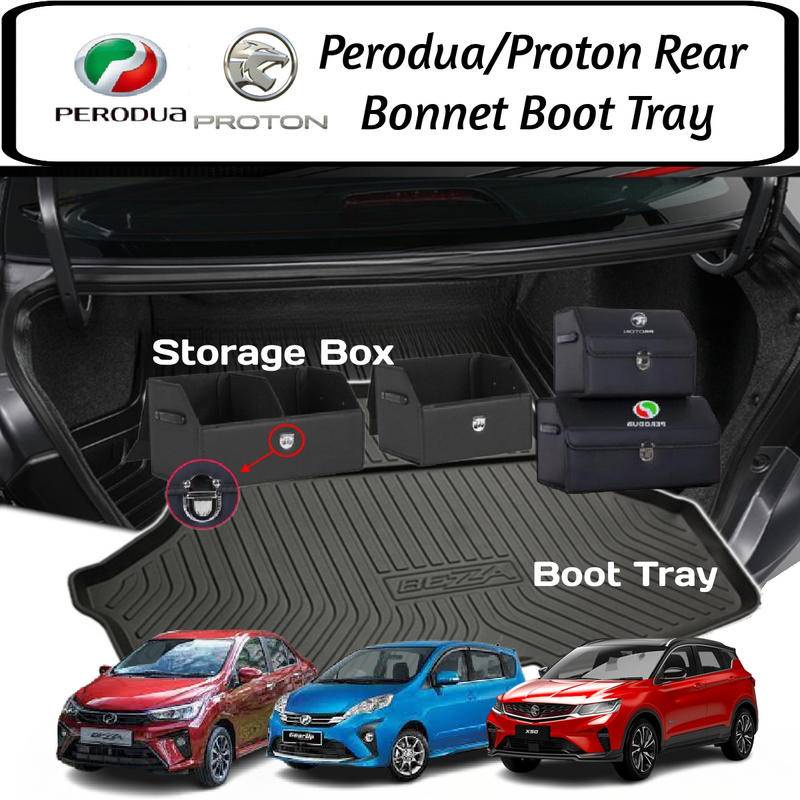 Car Boot Tray Perodua Proton Axia Ativa Bezza Myvi Saga X