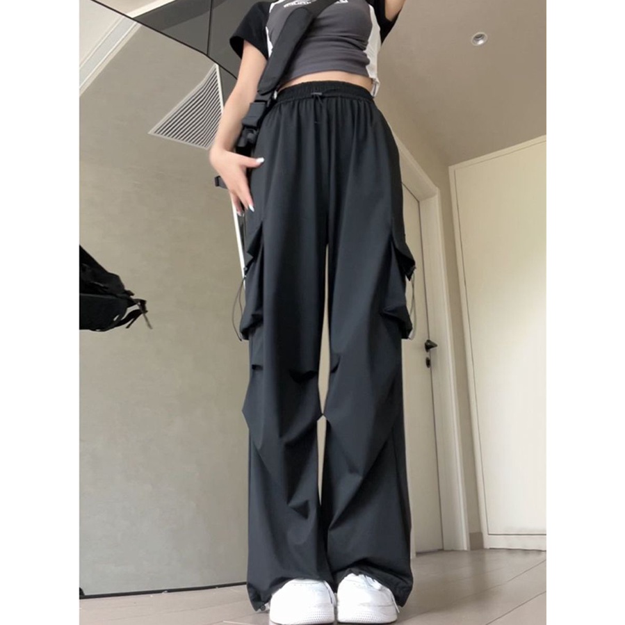 Minimalist Diary Women Clothes Korean Black Cargo Pants Women S