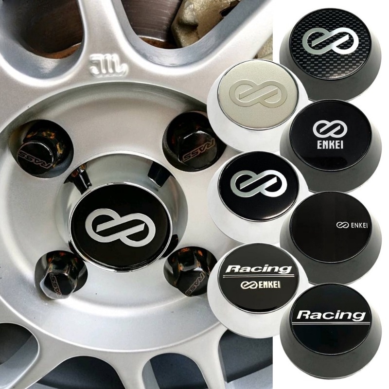 Wheel Diy Pc Mm Enkei Logo Black Silver Sticker Car Modified Wheel