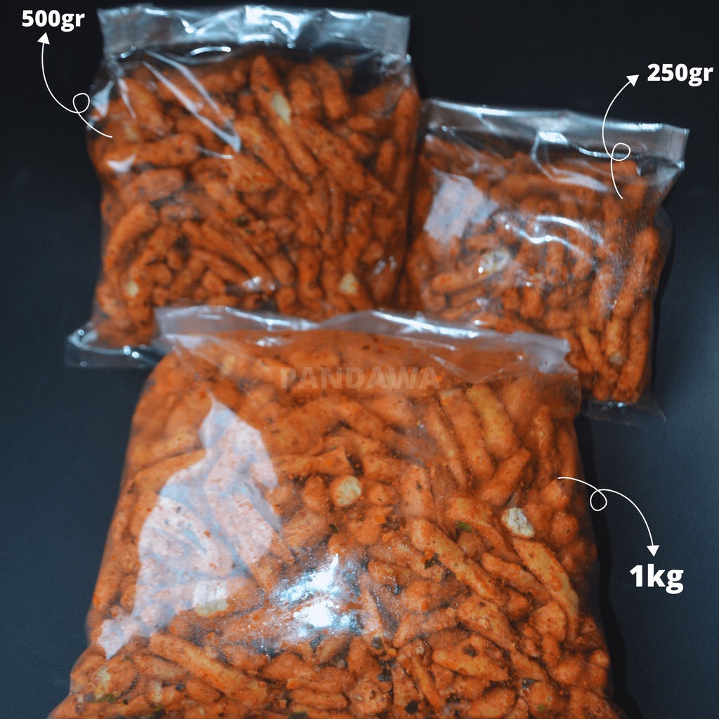 Basreng 1KG Pedas Daun JerukOri Daun Jeruk Baso Goreng Stik C1 Shopee