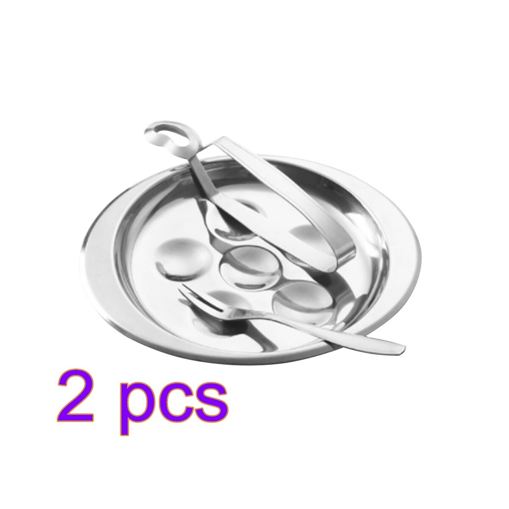 Set Of Escargot Dish Stainless Steel Snail Escargot Plate Holes