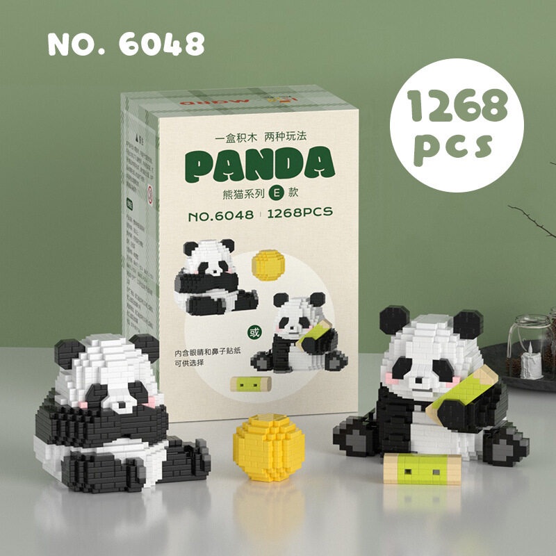 Malaysia Original Paifu Building Blocks Toy Big Panda Cute MengLan