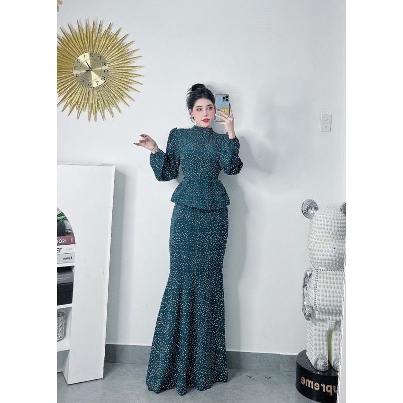 Dress Saloma Peplum Tema Retro An An Pop Yeh Yeh Malam Pesta Muda