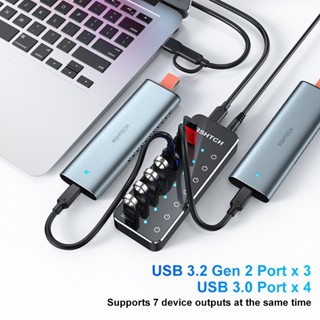 RSHTECH ST07C USB C HUB 7 IN 1 3 2 Gen 2 Type C Adapter Individual