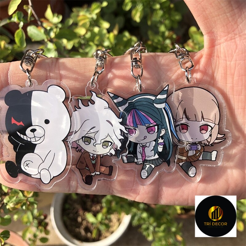 Danganronpa Monokuma Enoshima Junko Nagito Komaeda Game Keychain