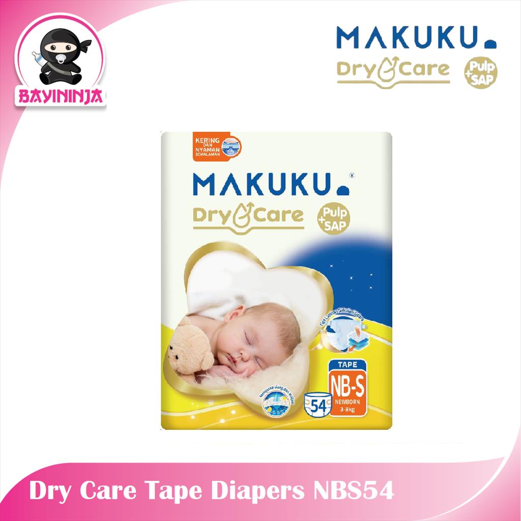 Makuku Dry Care Diapers Tape Big Pack Nbs Shopee Malaysia