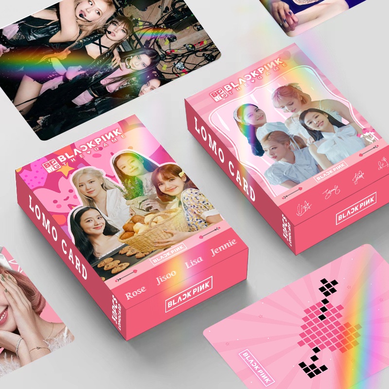 Blackpink THE GAME BPTG Laser Flash Lomo Card Photocard 30pcs Box