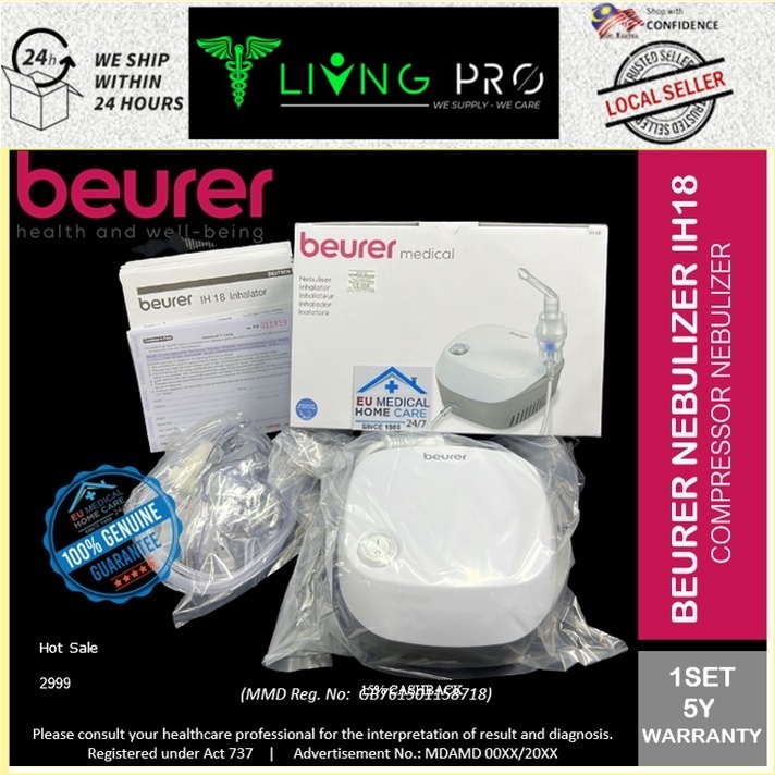 Beurer Compressor Nebulizer Ih Ih Nebuliser Alat