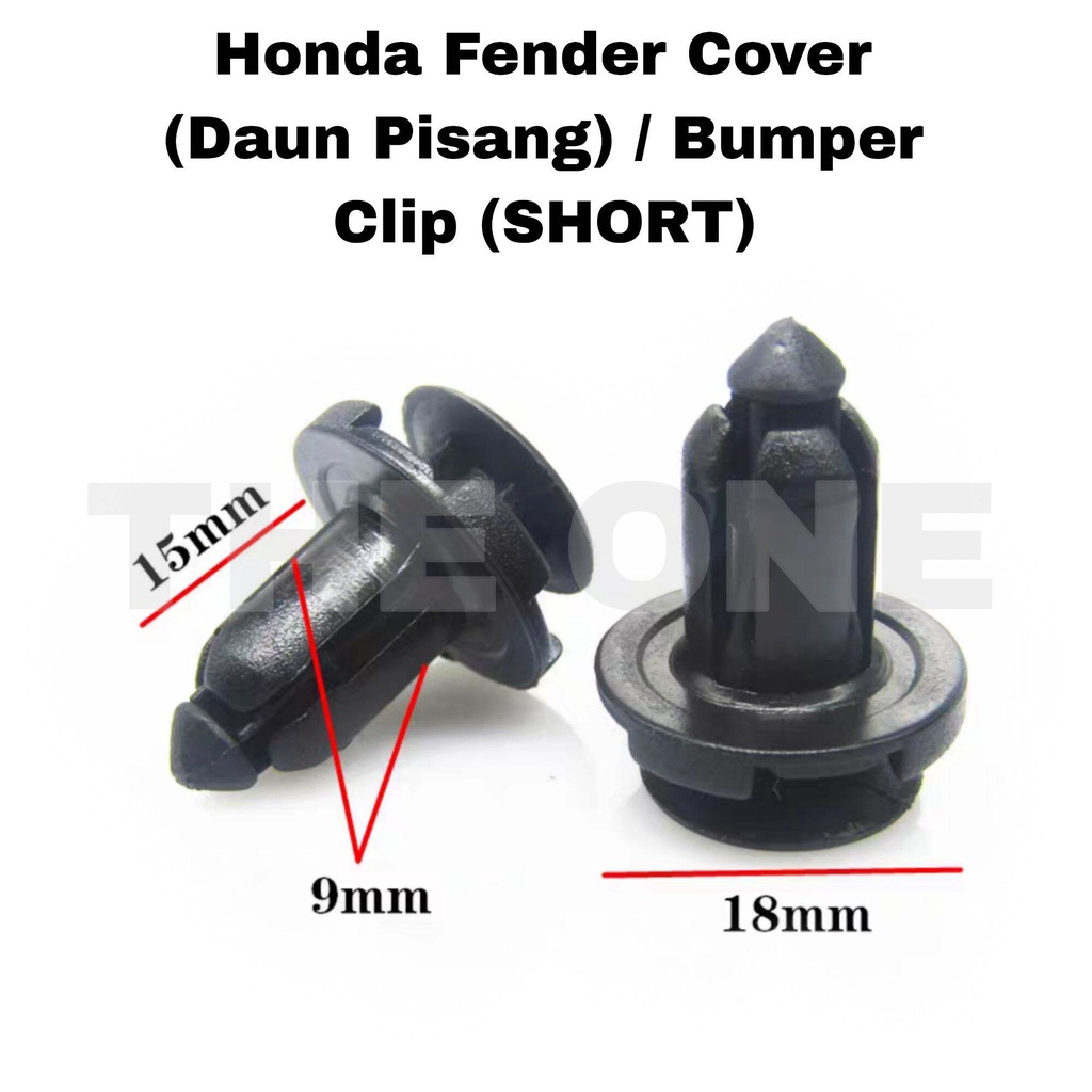 Honda Fender Cover Daun Pisang Bumper Clip SHORT Shopee Malaysia