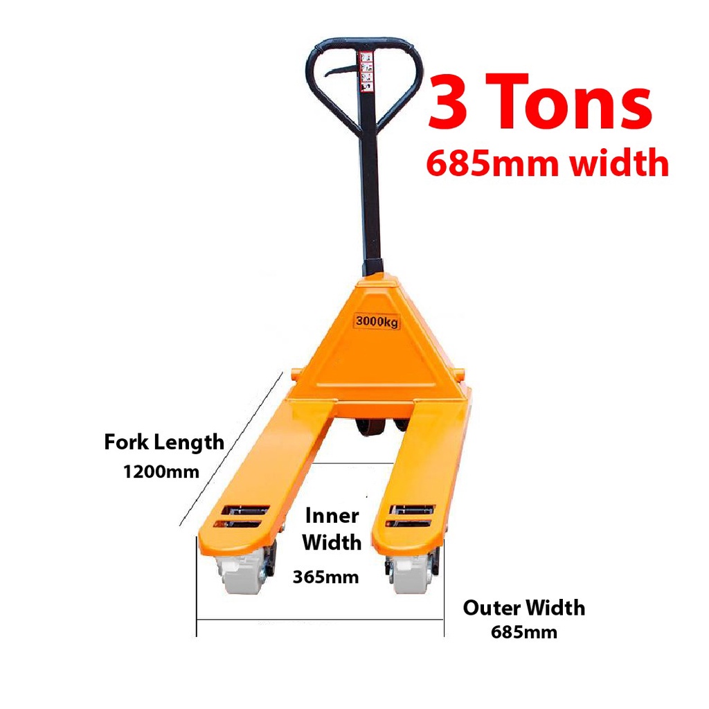 Heavy Duty Hand Jack Pallet Truck Ton Ton Jek Tangan Manual