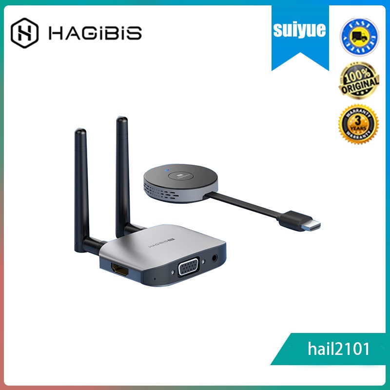 Hagibis Wireless Hdmi Compatible Video Transmitter Receiver Extender