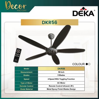 NEW DEKA Ceiling Fan DEKA KRONOS F5DC 56 5 Blades 7 Speed Forward