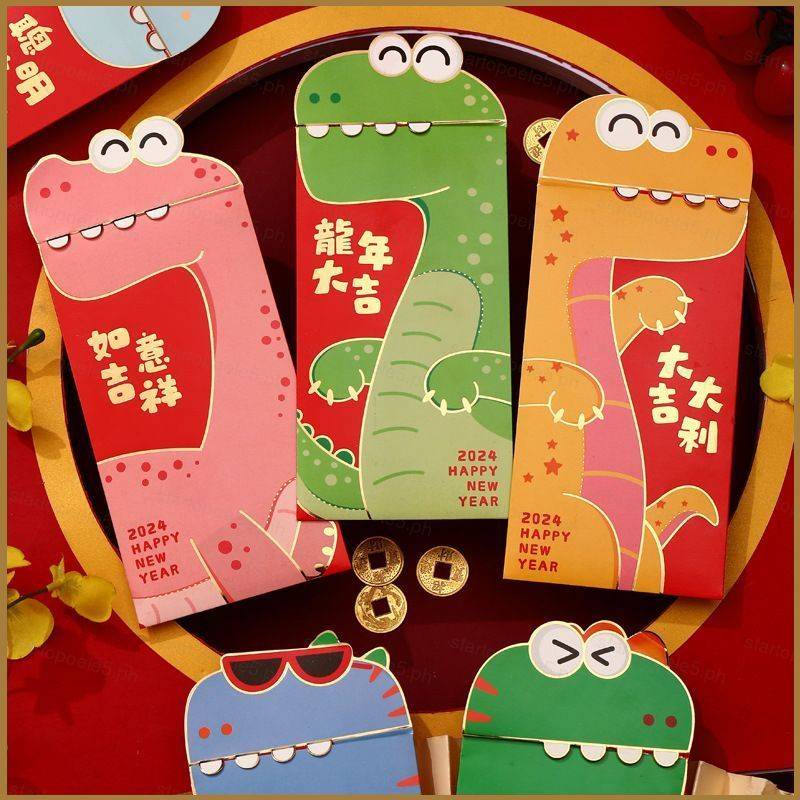 Sta Pcs Set Dinosaur The Year Of The Dragon Red Packet Spring