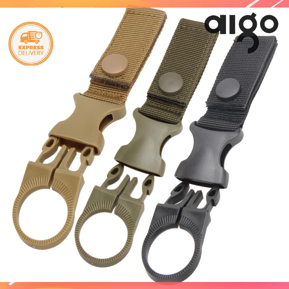 Aigoni Nylon Molle Webbing Backpack Hanger Hook Carabiner Water Bottle